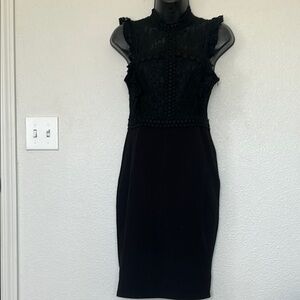 Elegant Black Lace Dress